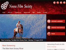 Tablet Screenshot of noosafilmsoc.org